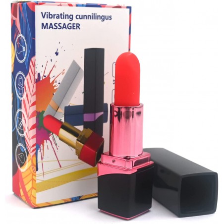 Lipstick Bullet Vibrator, Sexual Pleasure Tools for Women, Mini G spot Sex Toy with 10 Vibration Modes, Waterproof Quiet Small Vibrator, USB Charging, Black