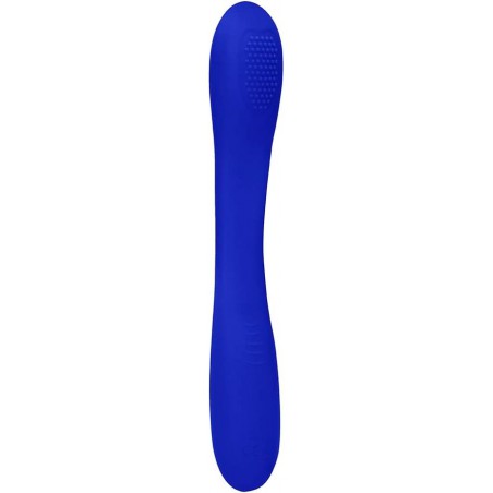 Shots Toys Elegance Flex Double-Ended Rechargeable Vibrator (Blue)