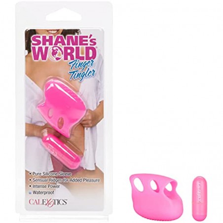  Shane’s World Finger Tingler - Vibrating Silicone Sex Toy Vibrator for Couples – Vibe Finger Tickler - Pink