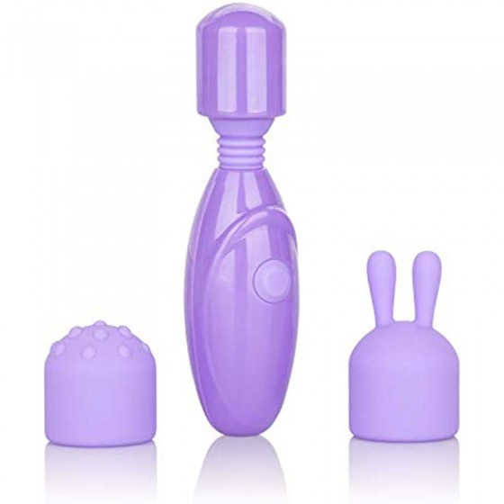   Laura Berman Olivia Rechargeable Mini Massager with Attachments - Lavender