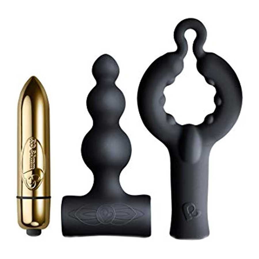 Rocks Off Dark Desires Be Mine Kit - Black/Champagne Gold