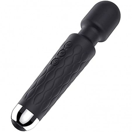 Geekin’ Around LLC Presents Rechargeable Vibrator - 20 Patterns & 8 Speeds - G-Spot Vibrator Clit, Sex Toys, Vibrator for Women Pleasure, Quiet & Small Vibrator, Dildo, Personal  Massager, (Black)