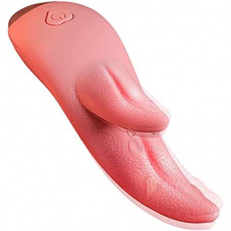 Clitoral Licking Vibrator, Realistic G-spot Nipple Stimulator with 7 Vibration Modes & Heat Function, Heating Soft Dildo Vibrators Massager for Women Pleasure