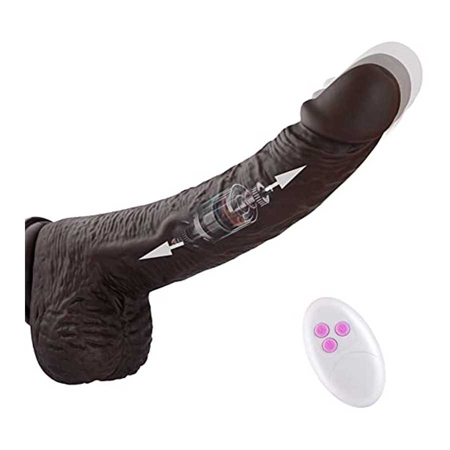 Thrusting Dildo Vibrator Sex Toys for Women, Vibrator Adult Sex Toys Realistic Vibrating Dildos with 5 Thrusting & Rotating Acti