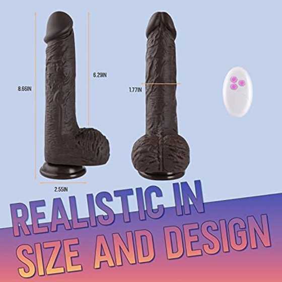 Thrusting Dildo Vibrator Sex Toys for Women, Vibrator Adult Sex Toys Realistic Vibrating Dildos with 5 Thrusting & Rotating Acti