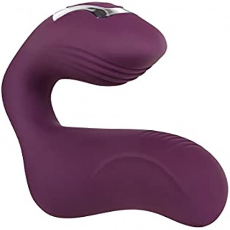 Evolved Love Is Back - Helping Hand - Dual Stimulation - Silicone Rechargeable Finger Vibrator - Plum/Purple
