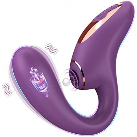 SENSIVO 2 in 1 G Spot Vibrator, Clitoralis Stimulator for Women with 10 Licking & Vibrating Modes, Dual Stimulation Super Quite Sex Toys Adult Toys with 2 Motors, Vibrators Adult Toys/Woman Sex