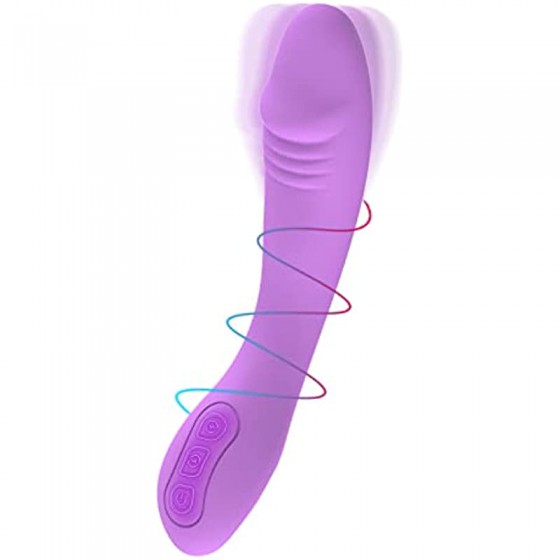 G-Spot Vibrator Dildo with 10 Modes Powerful Stimulation Vibes for Female/Couple/Foreplay, Vibrating Dildo Adult Sex Toy for Women Clitoris Nipple Vagina Anal, Waterproof Silicone, Surprise Sex Gift