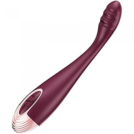 Finger Shaped G-Spot Vibrator for Women - Cawpink 7 Stimulation Modes & 2 Heating Functions, Flexible Dildo Finger Vibrators Adult Sex Toy Stimulator for Women and Couple
