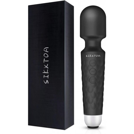 Powerful Vibrator, G-Spot Cordless Rechargeable Sex Toy with 8 Speeds & 20 Patterns, Quiet & Mini Clit Vibrator, Clitoris Stimulation, Dildo, Female  Massager, Adult Toys for Her Pleasure (Black)