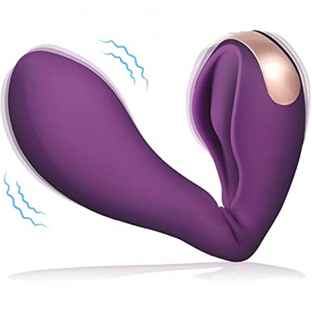 LoveTime Bendable Clitoral Vibrator for G Spot Dual Head Dildo Vibrator Rechargeable Clitoris Stimulator for Vagina Anal Stimulation 10 Vibration Clit Massager Adult Sex Toys for Women Couples