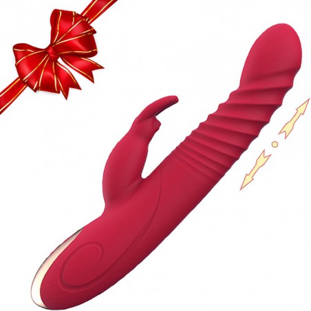 Personal Handheld Rechargeable Rabbit Vibrators for Women Vibrating Toys Pleasure Handheld Massager Electric Portable Massager 8+3 Speeds Vibrations Woman Realistic Female Classic Gifts (Blue)