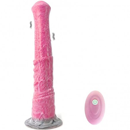 Realistic Long Horse Vibration Dildo, 11Inch Silicone Dildos with Suction Cup Rechargable Vibrator