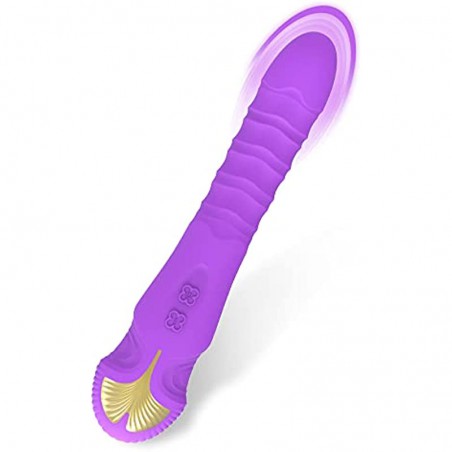 Pulsating G Spot Vibrator Adult Sensory Toys Sex Dildo, Recharagble Dildo Vibrator Clitoral Stimulator with 7 Pulsation & 10 Vibration Modes, Vibrating Massager for Woman Pleasure