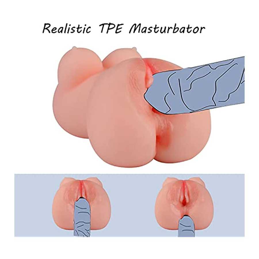 Pocket Pussy Male Masturbator Trustown Sex Toy with Realistic Large 3D Vagina Clitoris Anal Erotic Sex Toy for Adult Men Masturb