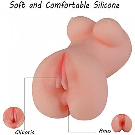 Pocket Pussy Male Masturbator Trustown Sex Toy with Realistic Large 3D Vagina Clitoris Anal Erotic Sex Toy for Adult Men Masturb