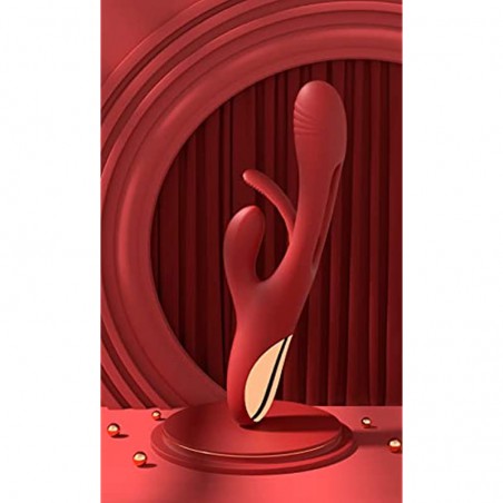3 in 1 Triple Rabbit Finger Patting Dildo Vibrator. Rabbit Patting Vibrator for Clitoris Women Stimulator Massager Powerful G Spot Vibrating Sex Toy