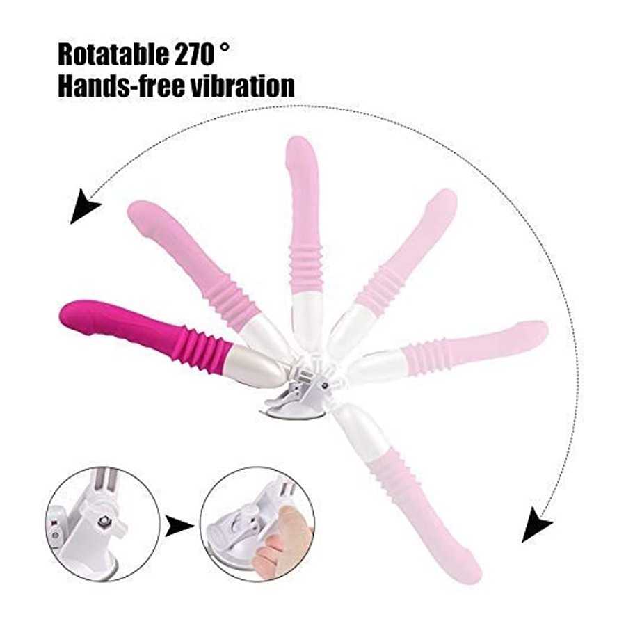 Realistic Dildo Vibrator,Electric Powerful Retractable Machine Rotatable 270 Degree Adult Toy,Automatic Adult Machine