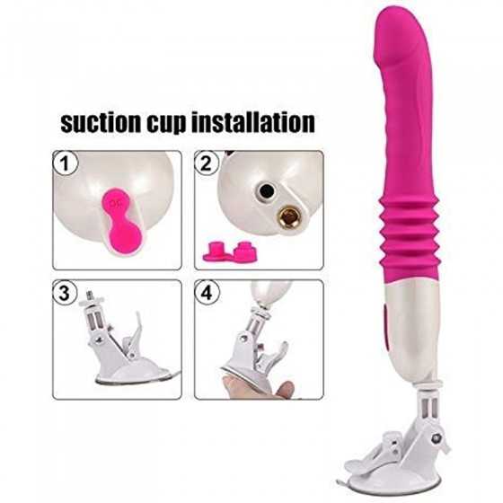 Realistic Dildo Vibrator,Electric Powerful Retractable Machine Rotatable 270 Degree Adult Toy,Automatic Adult Machine