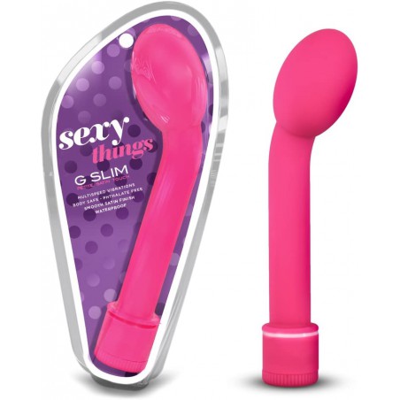 6k G Slim Petite - G Spot Stimulator Vibrator - Sensually Rounded And Curved Satin Smooth Tip - Adjustable Vibration Speeds - Body Safe Sex Toy for Women - Purple