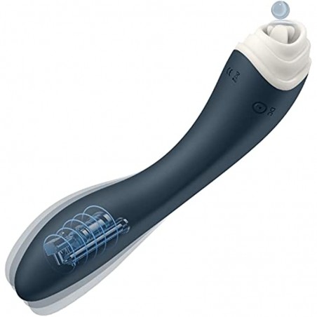 Clitoral Licking G-spot Vibrator,Clit Tongue Dildo Vaginal Vibrating Stimulator with  9 Licking&Vibration Modes,Breast Nipple Massager for Oral Sex Orgasm, Adult Sex Toys for Female and Couples