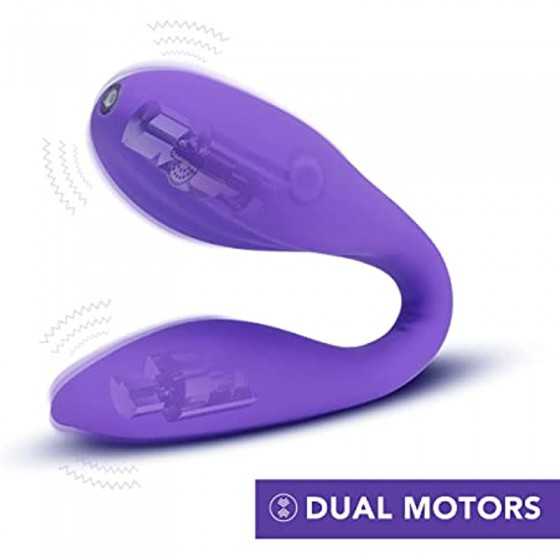 Blush Wellness Duo - Flexible Body Bends for Couples Play or Straightens For Solo Play and G Spot Stimulation - 10 Powerful Vibr
