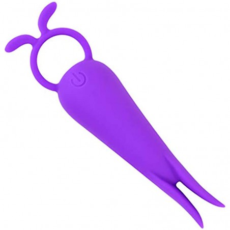 Quiet Powerful Silicone Mini Vibrator with 10 Modes for Travel, LUV-SPOT Rechargeable Sex Toys with Soft Smooth Tentacles to Clitoris Nipple Penis Stimulation Massager for Women, Men and Couples