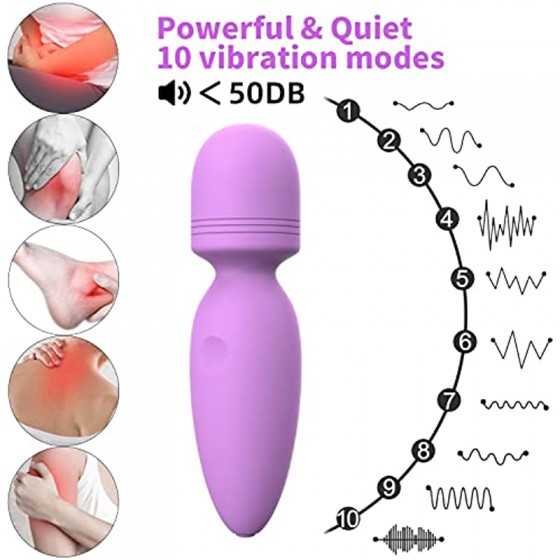 Bullet Vibrator, Sex Stimulator for Women USB Rechargeable Lipstick Vibe with 10 Vibration Modes, Female G-spot Sex Adult Toys