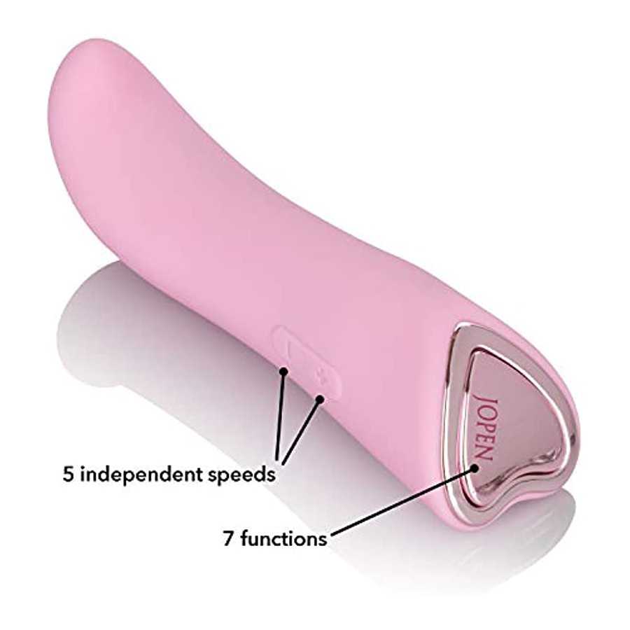 JOPEN Amour Mini G - 7 Function Silicone Body Vibrator - Waterproof Sex Toys for Women 35 Vibration Function Massager - Pink