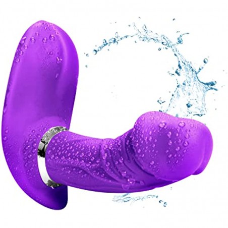 Wearable Butterfly Vibrator, 7 Vibration Stimulator Clitoral G Spot and Anales Plug with Remote Control Rechargeable Waterproof Panty Vibrator,Adult Sex Toys for Women or Couple Pleasure Purple