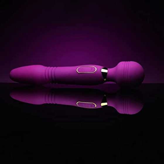 WAND ESSENTIALS Ultra Thrust-Her Deluxe Thrusting and Vibrating Premium Silicone Wand for Women Men & Couples. 3 Speeds & 7 Patt