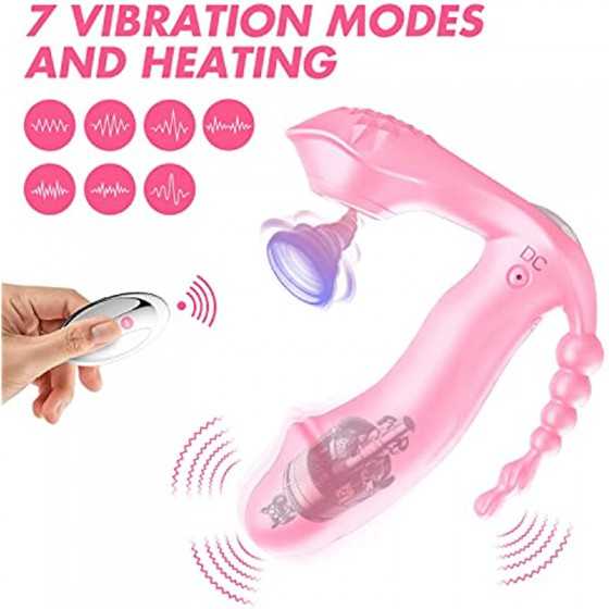 2022 G Spot Clitoral Anal Vibrator Sex Toy with 7 Vibration Modes Waterproof Rechargeable Rose Toy Adult Toy for Women