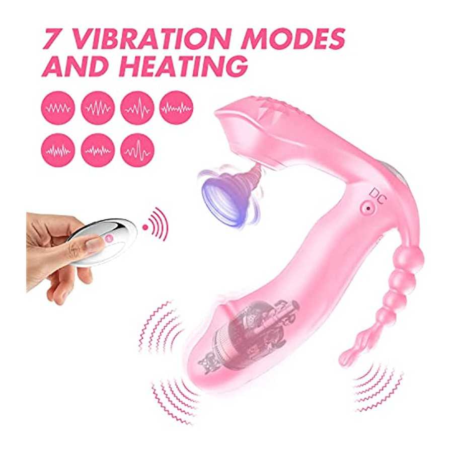 2022 G Spot Clitoral Anal Vibrator Sex Toy with 7 Vibration Modes Waterproof Rechargeable Rose Toy Adult Toy for Women