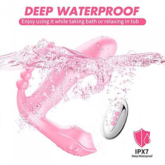2022 G Spot Clitoral Anal Vibrator Sex Toy with 7 Vibration Modes Waterproof Rechargeable Rose Toy Adult Toy for Women