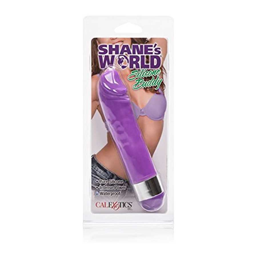 CalExotics Shane’s World Silicone Buddy Vibrator - Waterproof Sex Toys for Couples – Adult Multi Speed Vibe Massager - Purple