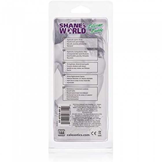 CalExotics Shane’s World Silicone Buddy Vibrator - Waterproof Sex Toys for Couples – Adult Multi Speed Vibe Massager - Purple