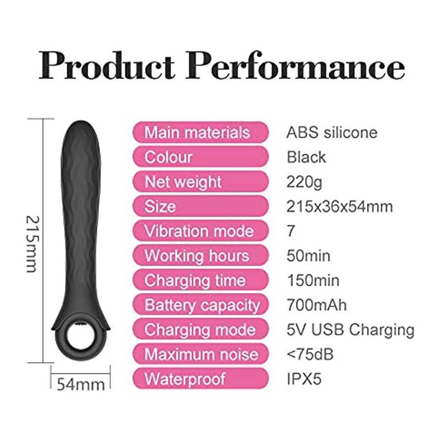 G Spot Vibrator Dildo for Women Dildo Vibrator for Vagina Clitoris Anal Stimulation Rechargeable Vibrating Wand for her Pleasure