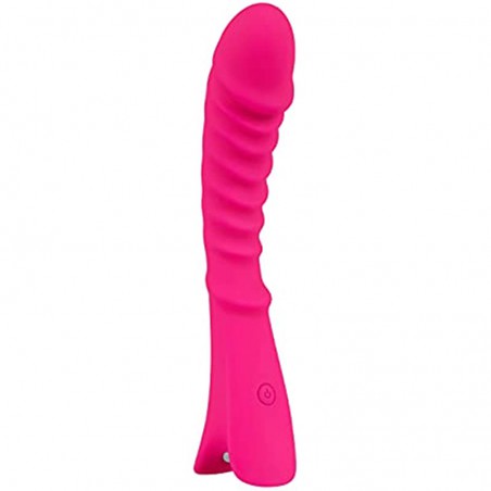 EIS G-Spot Vibrator - Ribbed Vibrator for G-Spot Stimulation, 7 Vibration Programs - Skin-Friendly Silicone, Waterproof, Rechargeable