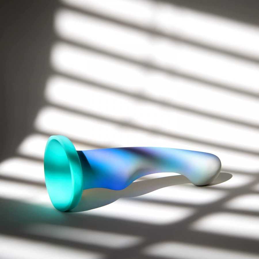 Blush Avant Opal Dreams Silicone Dildo - Curved Shaft for G Spot and P Spot Stimulation - Powerful Suction Cup Base for Hands Fr