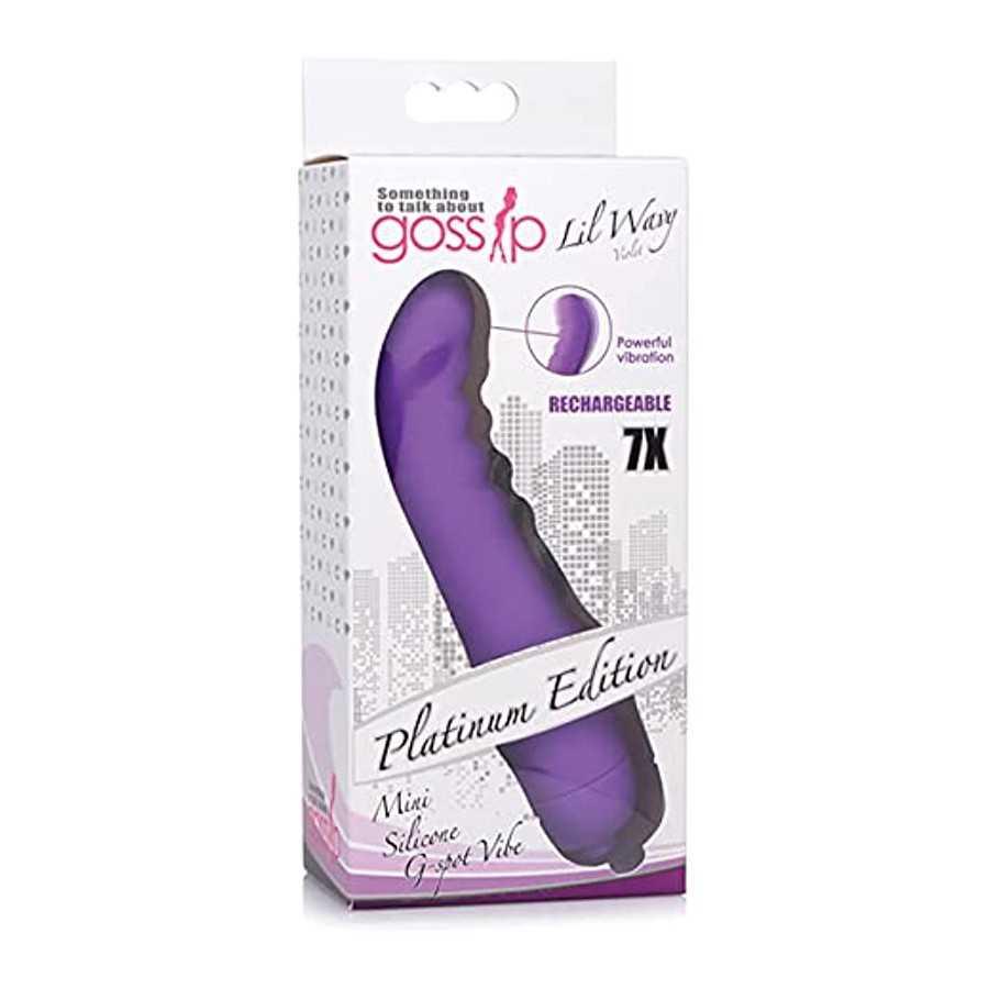 Gossip Lil Wavy 7X Rechargeable Mini Silicone G Spot Vibe Pleasure Toy for Women | 6" Waterproof & Rechargeable Vibe Toy | Seaml