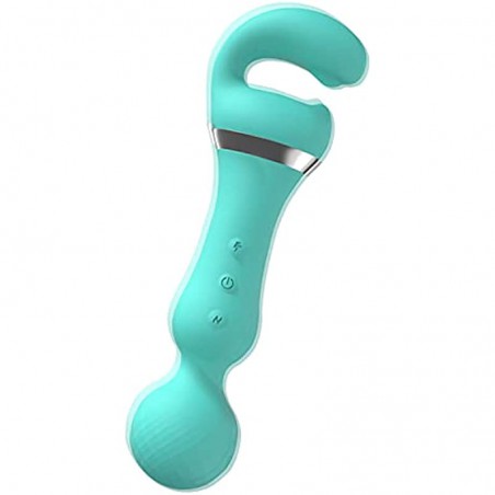 Double Head G Spot Vibrators,Rechargeable Clitoral Nipple Stimulator Adult Sex Toy for Women Couple,Both Heads 10 Vibration Modes, Adult Sex Toy for Women and Gay Couple or Solo Play