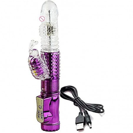 Rabbit with 12 Powerful Rotation Function and Bunny Ears for Stimulation,Waterproof  Massager ​Stimulator for Women or Couple Fun