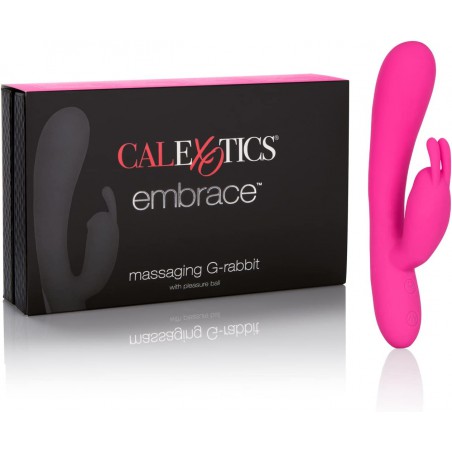  Embrace Massaging G-Rabbit - Waterproof Vibrator Toys for Couples - Adult Sex Clitoral G Spot Massager - Pink