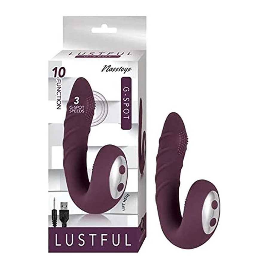 Lustful G-Spot Silicone Rechargeable Vibrator (Eggplant)