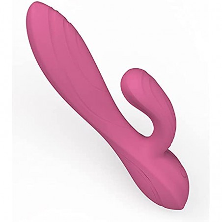 G-spot Stimulation Vibrator, Silicone Waterproof Double Stimulation for Clitoris and Vagina with 10 Powerful Vibrations Modes Adult Toys for Female Couples
