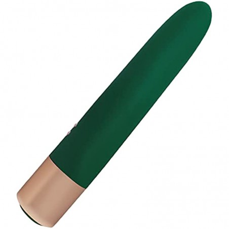 G Spot Bullet Vibrator for Clitoris Nipples Stimulation, Waterproof Silicone Dildo Vibrators with 7 Vibration Modes, Adult Sex Toy for Women Couples(Green)