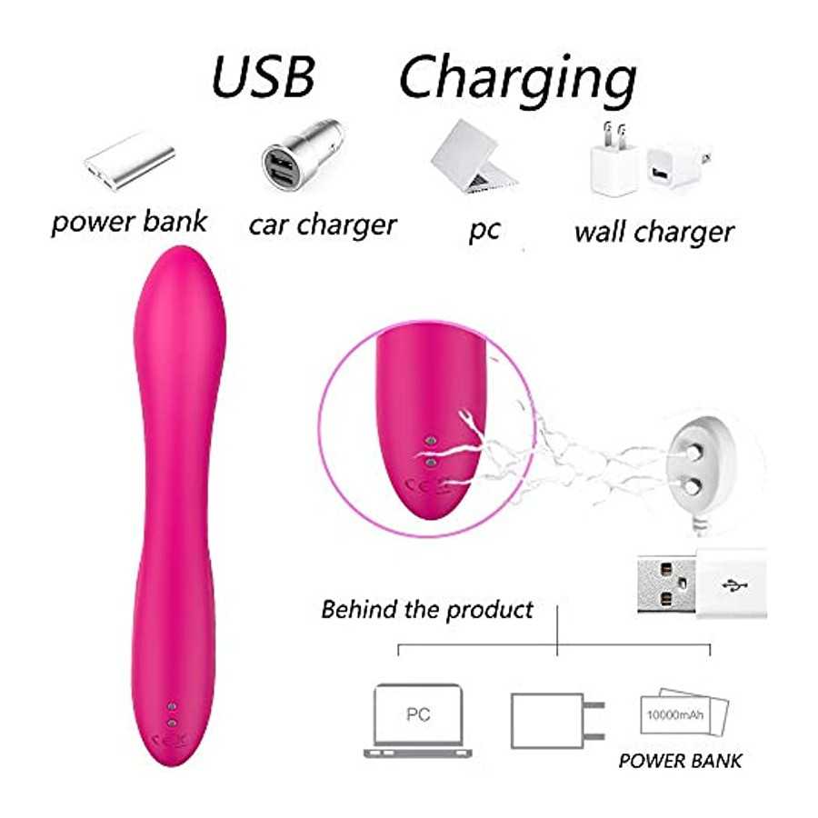 G-spot Sucking Vibrator, Clitoral G-spot Stimulation Sex Toy, Waterproof Dildo Vibrator with 10 Powerful Vibrations + 10 Sucks f