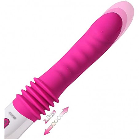 Anfei Vibrator Adult Sex Toys Silicone Clitorial Stimulator Waterproof USB Rechargeable Vibrating G-Spot Power  Massager 10 Vibration Modes 3 Stretching Modes