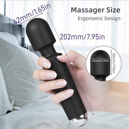 Rechargeable Vibrator Massager，20 Vibration Modes & 8 Speeds G-Spot, Clitoris Stimulation, Quiet & Small Vibrator, Personal  Massager, Female Adult Toys - Purple