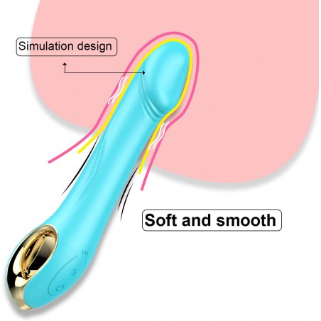 G Spot Dildo Realistic Vibrator for Female Vagina Clitoris Vibration Silicone Adult Toy for Women (Rose)